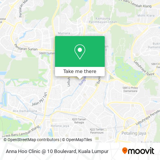 Anna Hoo Clinic @ 10 Boulevard map