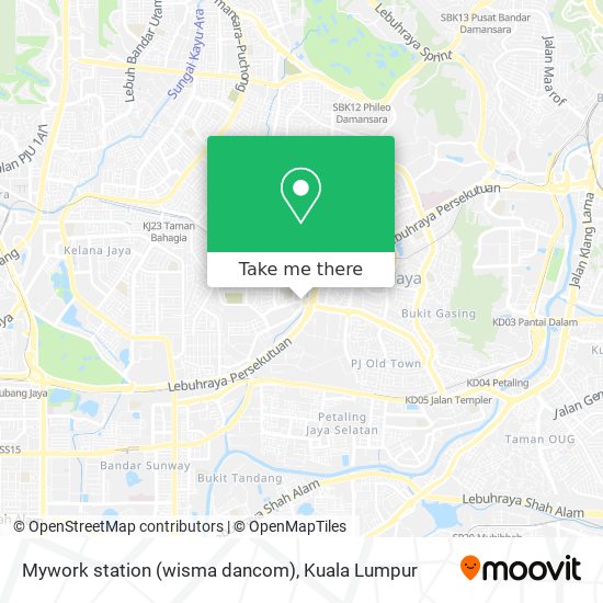 Mywork station (wisma dancom) map