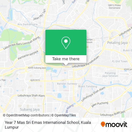 Year 7 Mas Sri Emas International School map