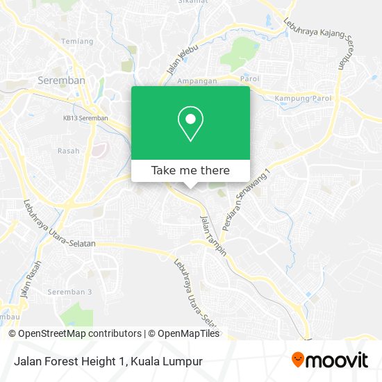 Peta Jalan Forest Height 1