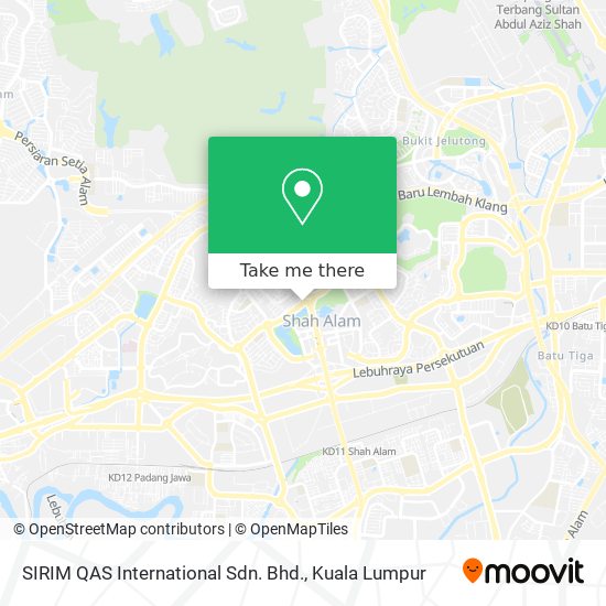 SIRIM QAS International Sdn. Bhd. map