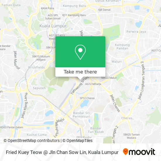 Fried Kuey Teow @ Jln Chan Sow Lin map