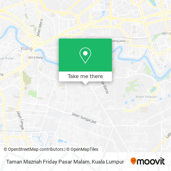 Peta Taman Maznah Friday Pasar Malam