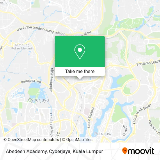 Abedeen Academy, Cyberjaya map