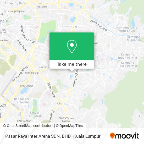 Pasar Raya Inter Arena SDN. BHD. map