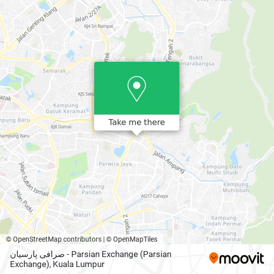 صرافی پارسیان - Parsian Exchange map