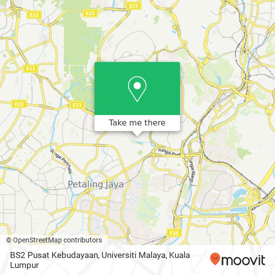 BS2 Pusat Kebudayaan, Universiti Malaya map