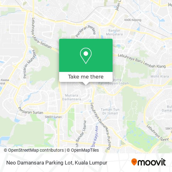 Peta Neo Damansara Parking Lot