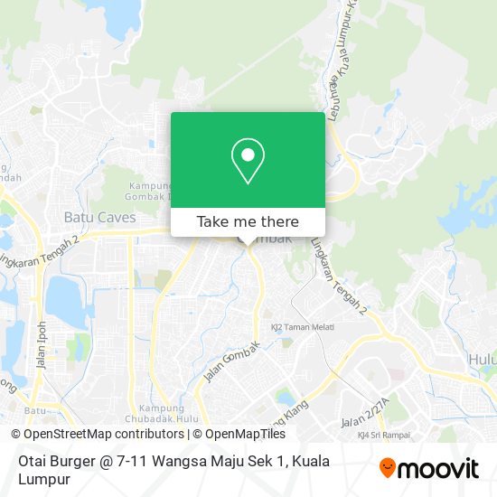 Otai Burger @ 7-11 Wangsa Maju Sek 1 map