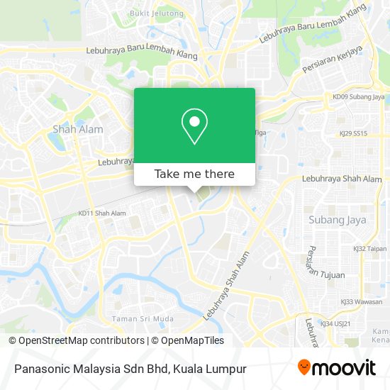 Peta Panasonic Malaysia Sdn Bhd