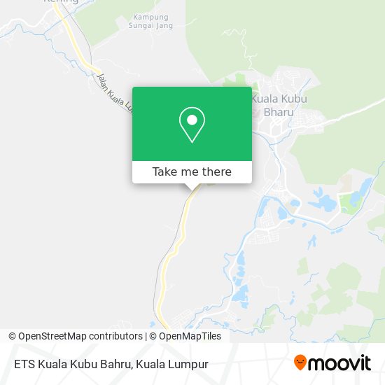 Peta ETS Kuala Kubu Bahru