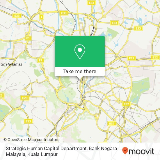 Strategic Human Capital Departmant, Bank Negara Malaysia map