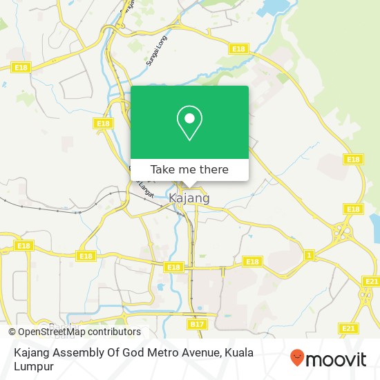 Kajang Assembly Of God Metro Avenue map