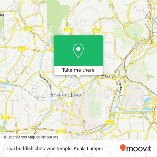 Thai buddish chetawan temple map