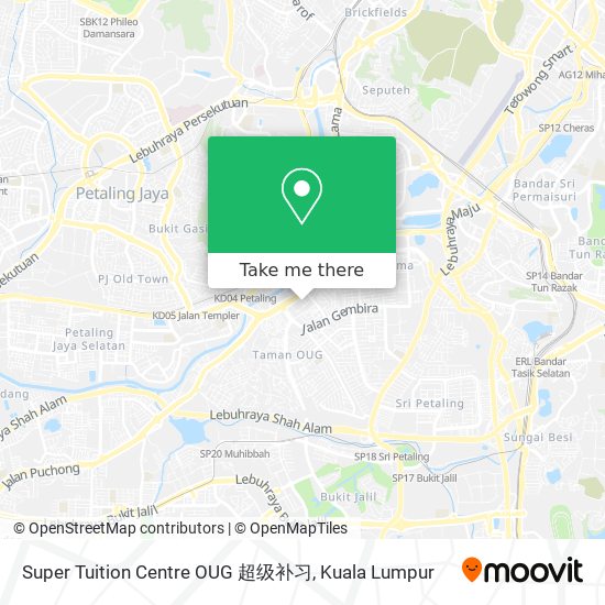 Super Tuition Centre OUG 超级补习 map