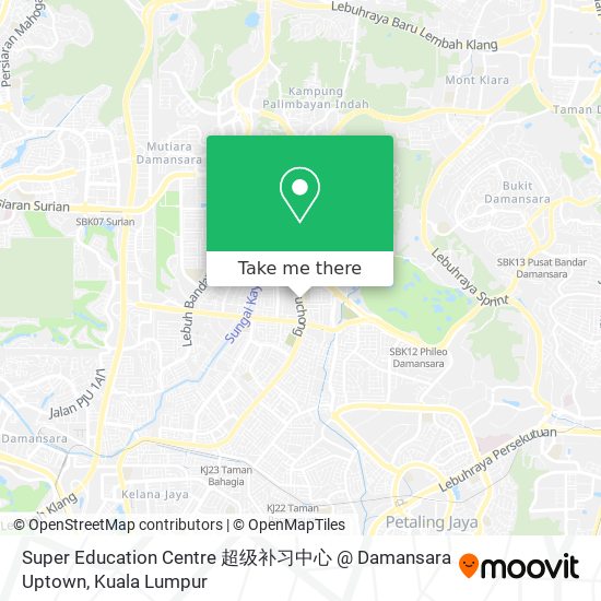 Super Education Centre 超级补习中心 @ Damansara Uptown map