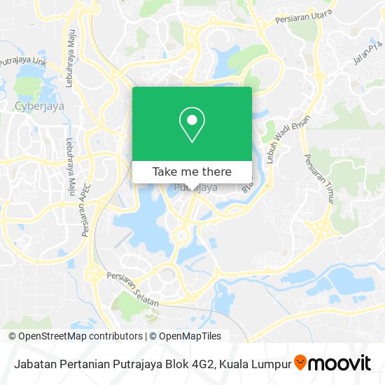 Jabatan Pertanian Putrajaya Blok 4G2 map