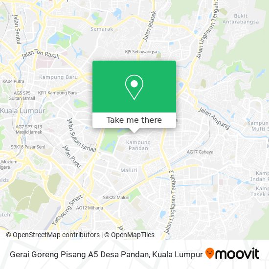 Peta Gerai Goreng Pisang A5 Desa Pandan