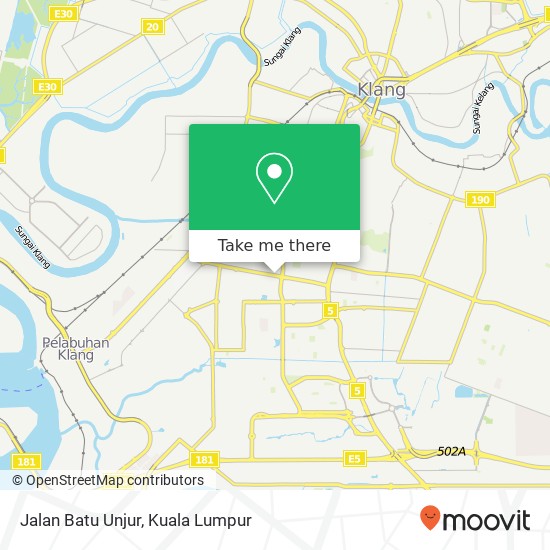 Jalan Batu Unjur map