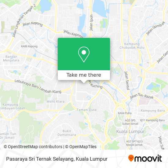 Pasaraya Sri Ternak Selayang map