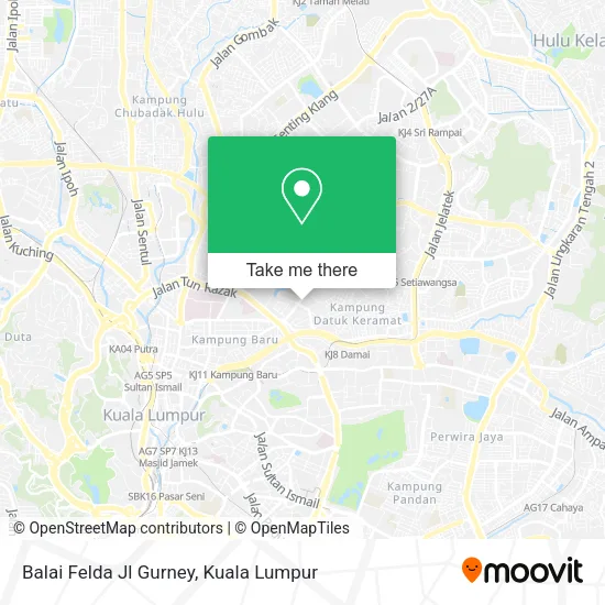 Balai Felda Jl Gurney map
