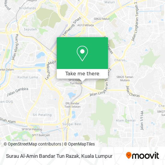 Surau Al-Amin Bandar Tun Razak map