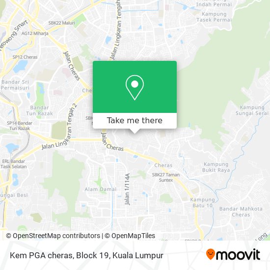 Kem PGA cheras, Block 19 map