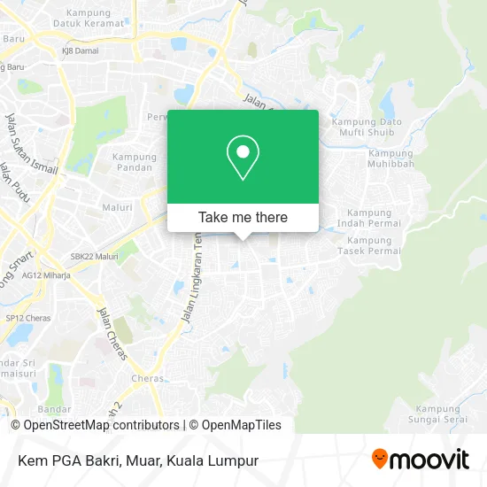 Kem PGA Bakri, Muar map