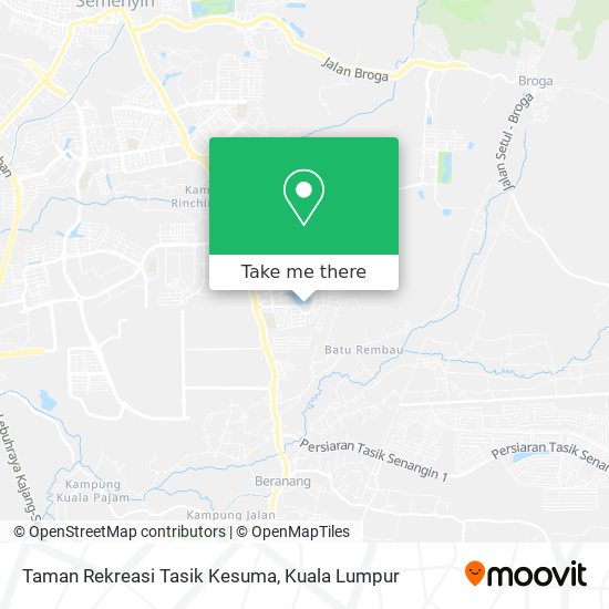 Taman Rekreasi Tasik Kesuma map