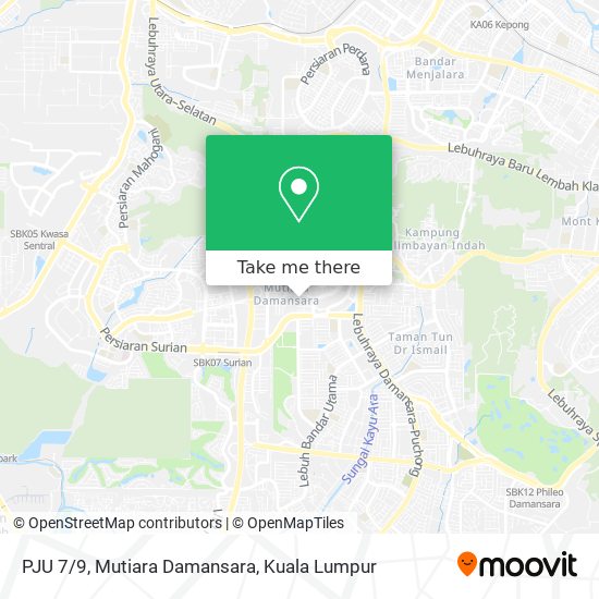 PJU 7/9, Mutiara Damansara map