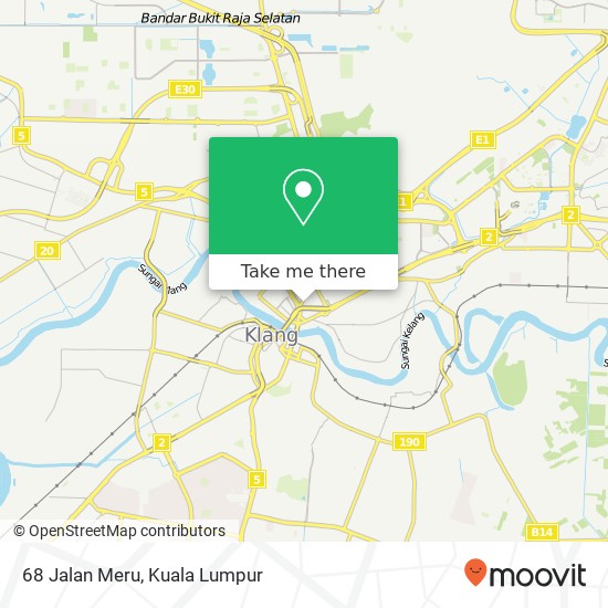 68 Jalan Meru map