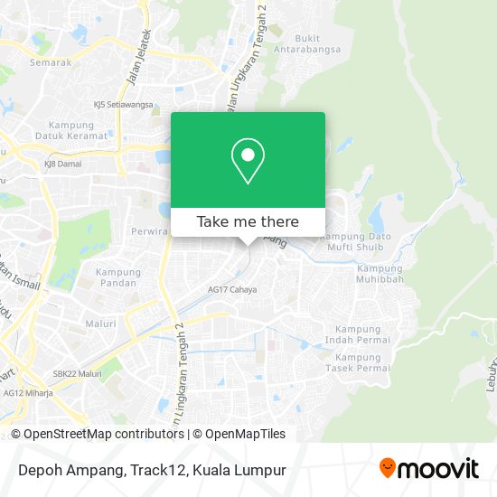Depoh Ampang, Track12 map