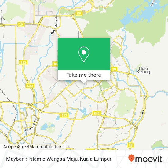 Maybank Islamic Wangsa Maju map