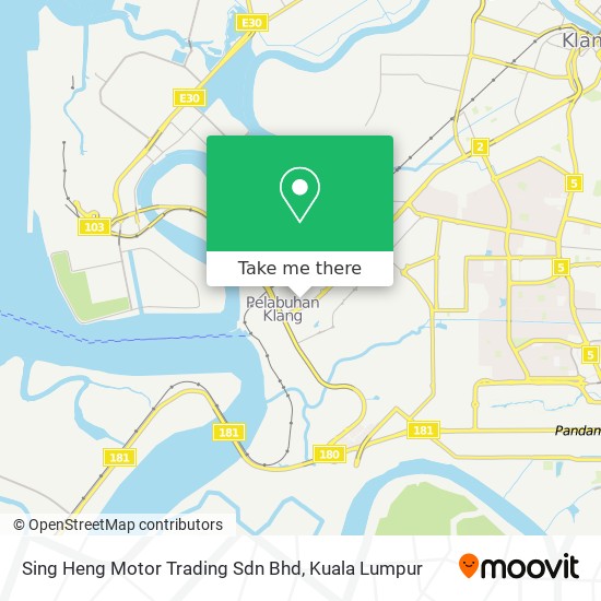 Peta Sing Heng Motor Trading Sdn Bhd