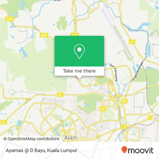 Ayamas @ D Bayu map