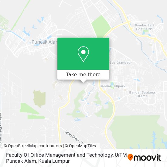 Faculty Of Office Management and Technology,  UiTM Puncak Alam map