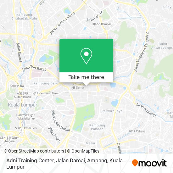 Peta Adni Training Center, Jalan Damai, Ampang