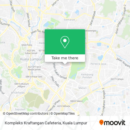 Kompleks Kraftangan Cafeteria map