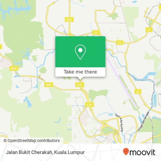 Jalan Bukit Cherakah map