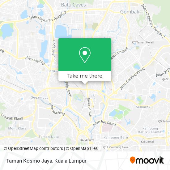 Peta Taman Kosmo Jaya