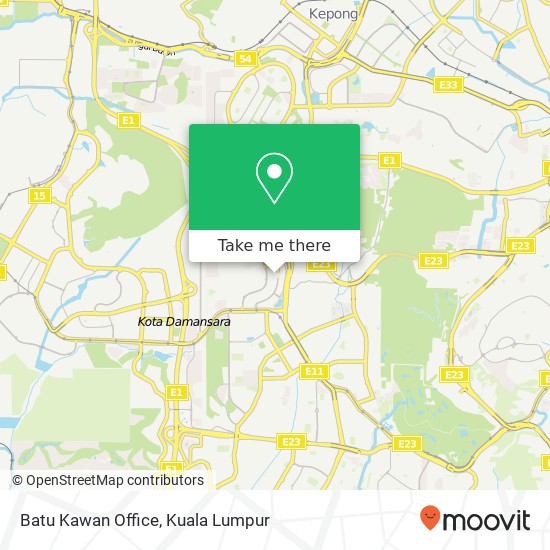 Batu Kawan Office map