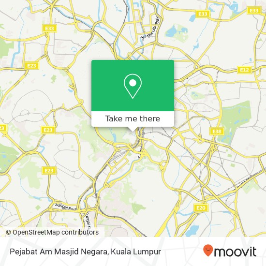 Peta Pejabat Am Masjid Negara