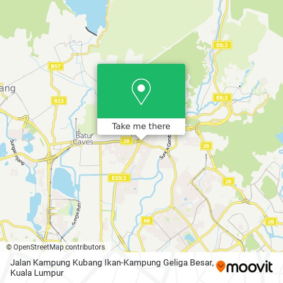 Peta Jalan Kampung Kubang Ikan-Kampung Geliga Besar