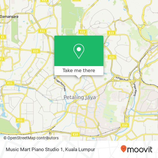 Music Mart Piano Studio 1 map