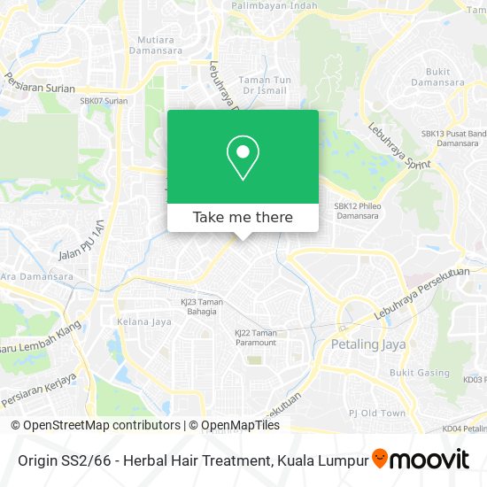 Origin SS2 / 66 - Herbal Hair Treatment map