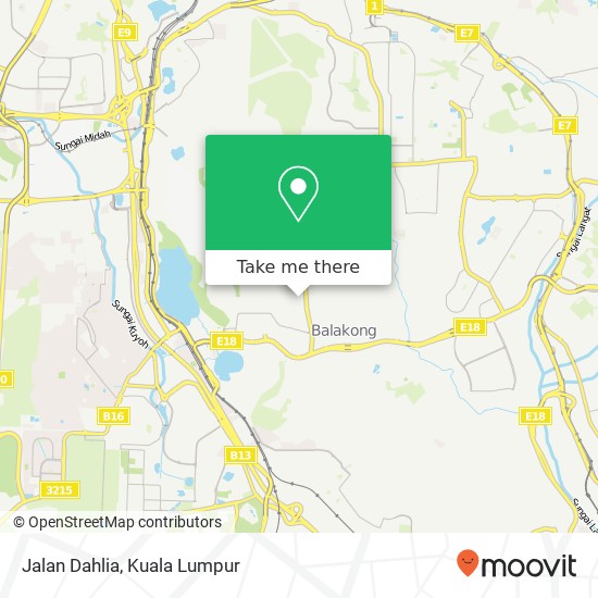 Jalan Dahlia map