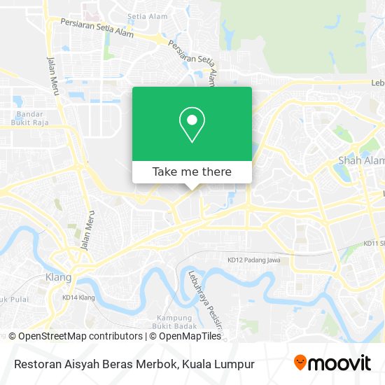 Restoran Aisyah Beras Merbok map