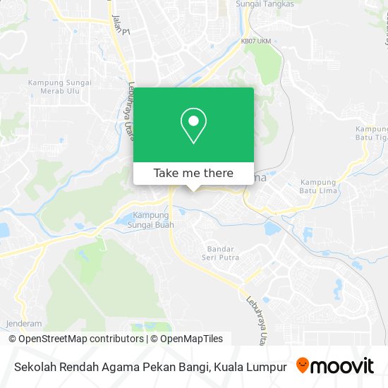 Sekolah Rendah Agama Pekan Bangi map