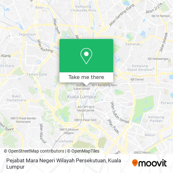 Pejabat Mara Negeri Wilayah Persekutuan map