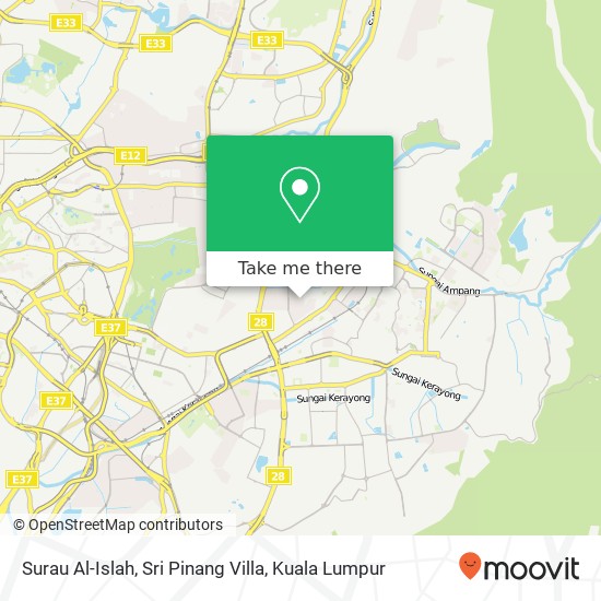 Surau Al-Islah, Sri Pinang Villa map